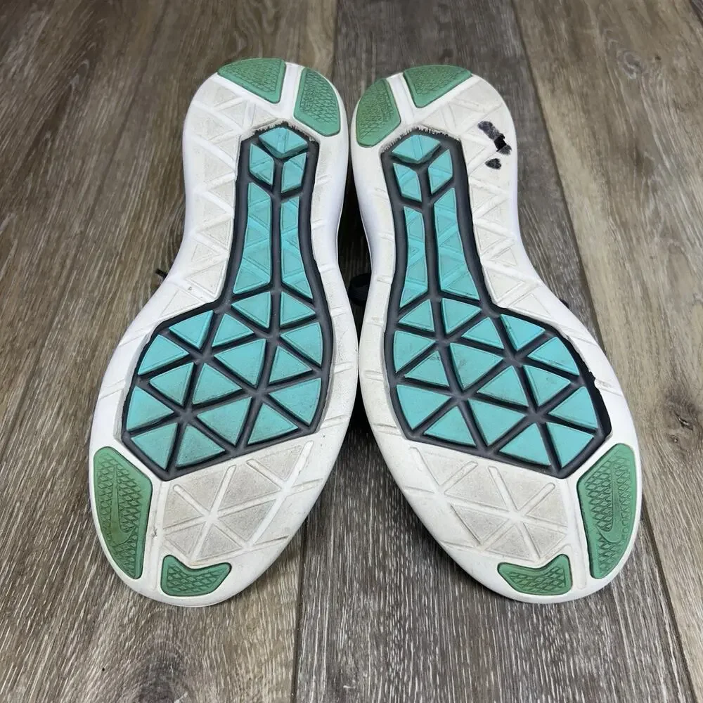 Nike Flex Women's US Size 7.5 830751-013 Gray Aqua Blue Running Sneaker Shoes